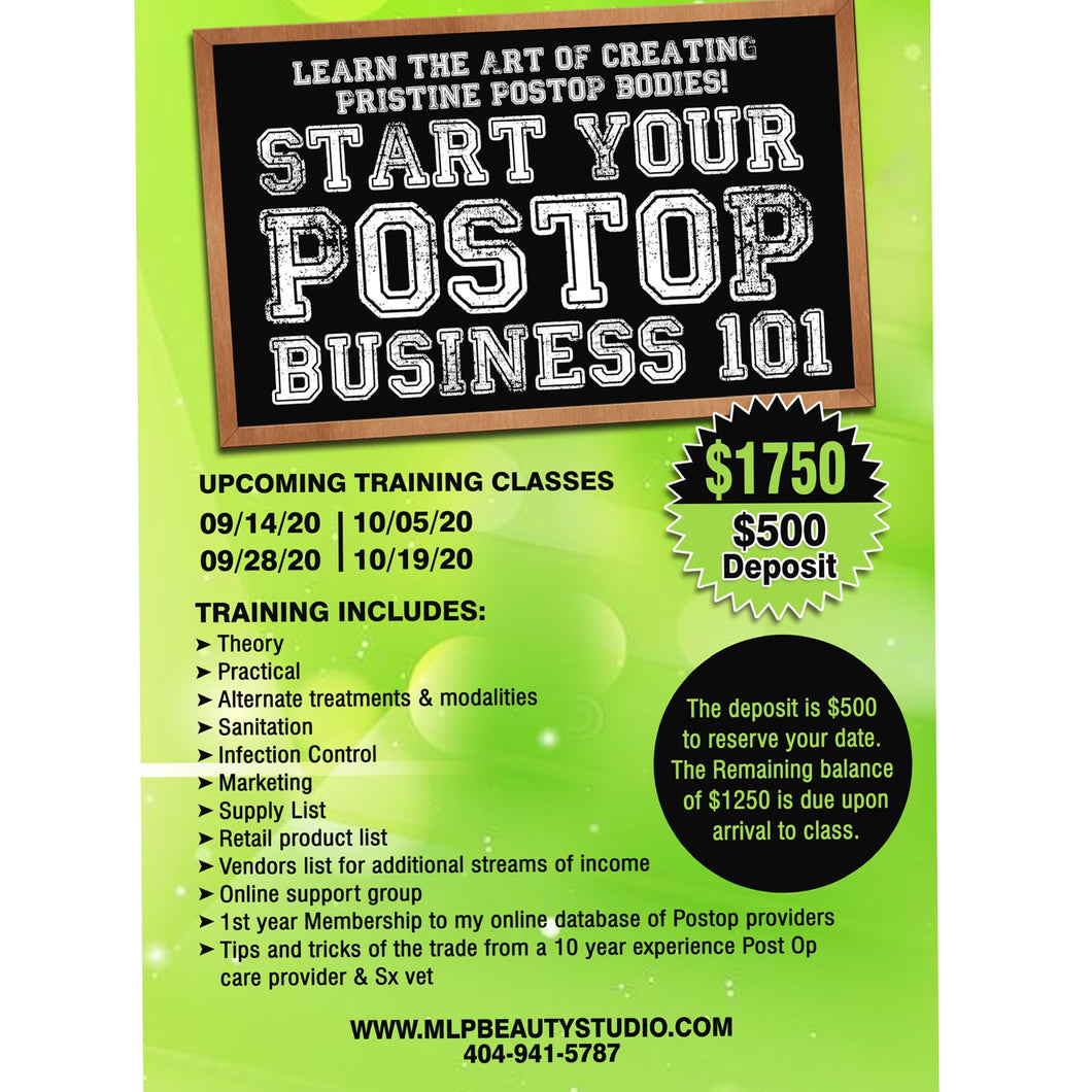 Build Your Postop Business 101